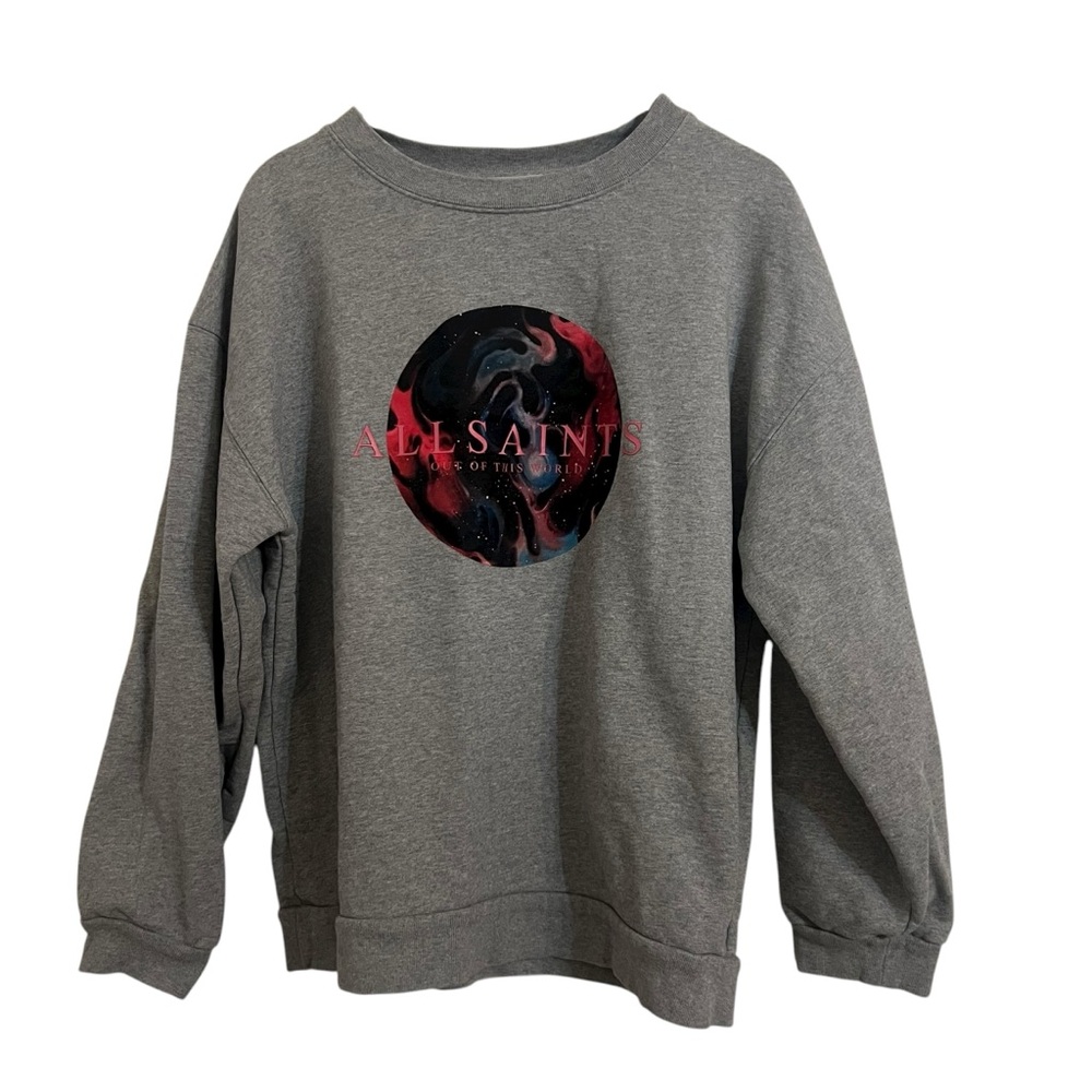 All Saints Gray Sweatshirt small